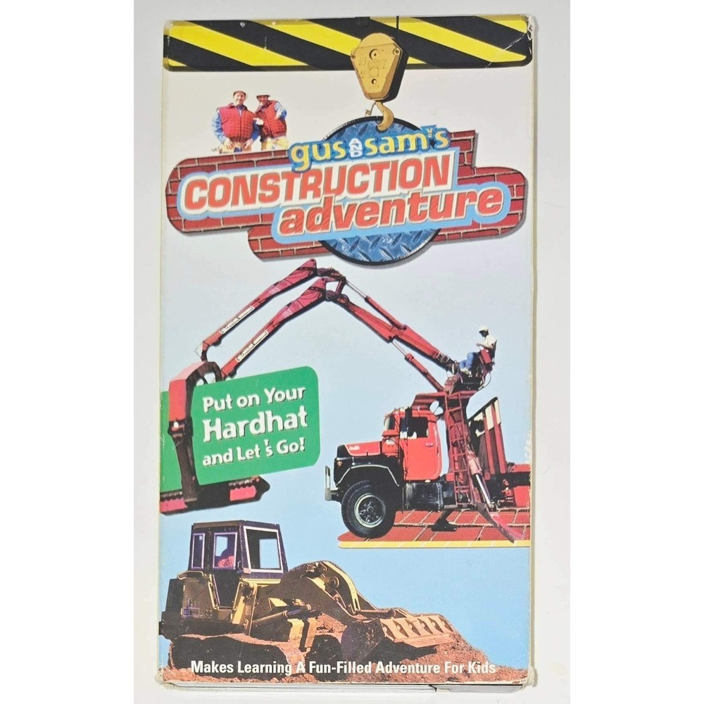 Gus & Sams Construction Adventure VHS 1997 GoodTimes Home Video Kids Educational